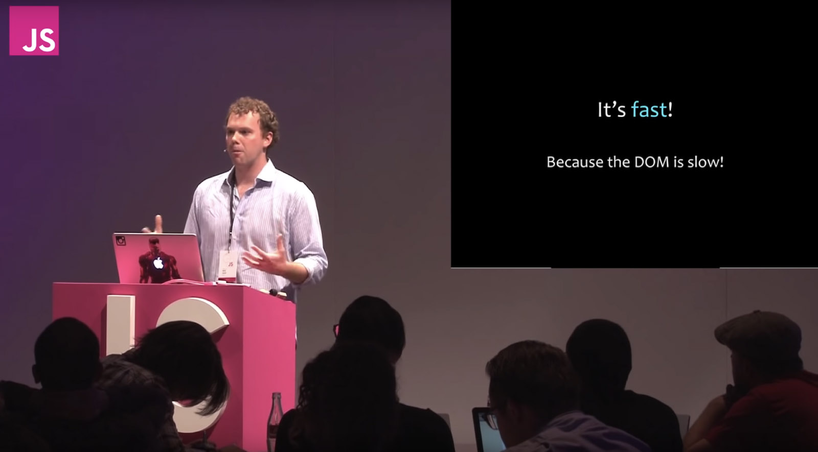 截图来自 JSConf EU 2013 《重新思考最佳实践》