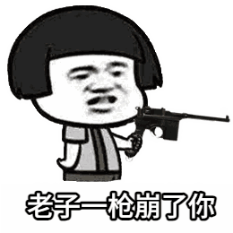 老子一枪崩了你