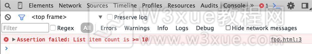 assert-failed-list.png